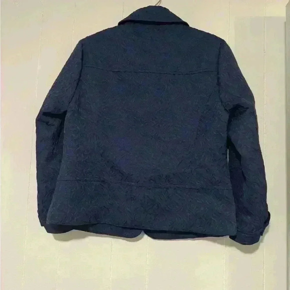 Gumps San Francisco textured dressy maroon button up jacket size Small - Picture 2 of 3